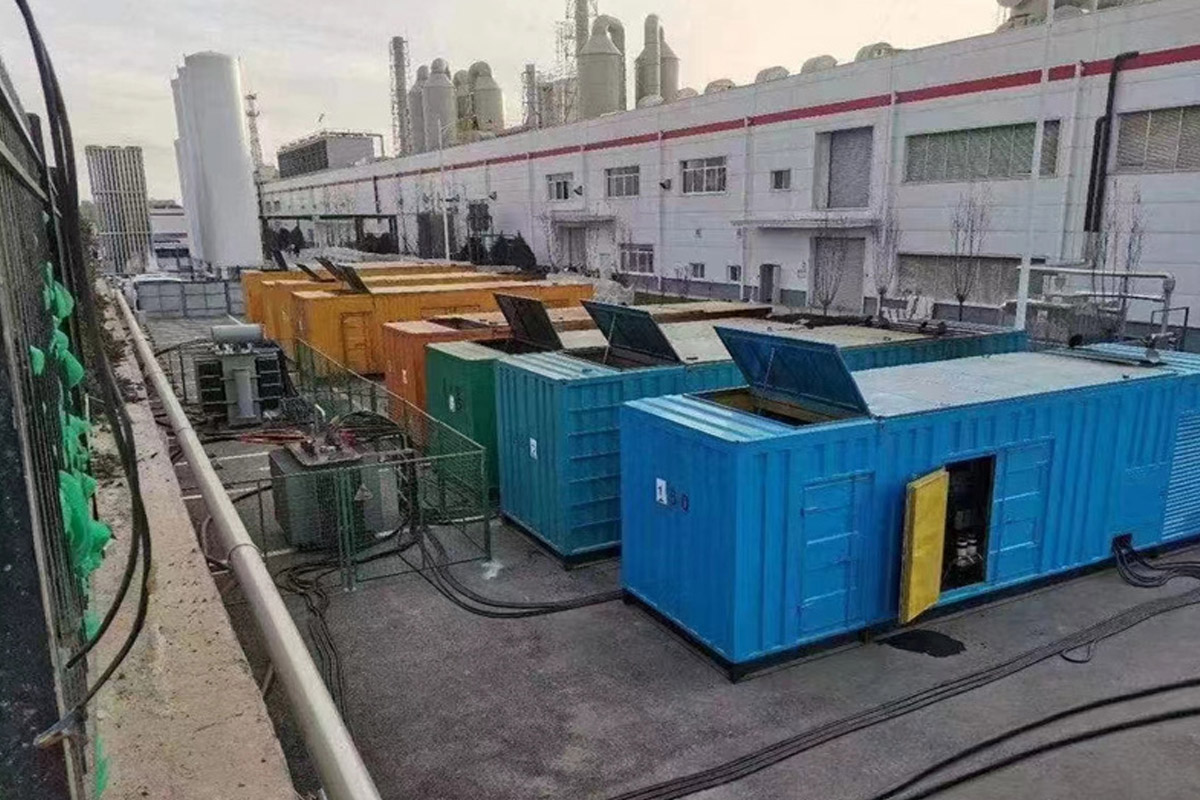 揭阳发电机租赁施工现场